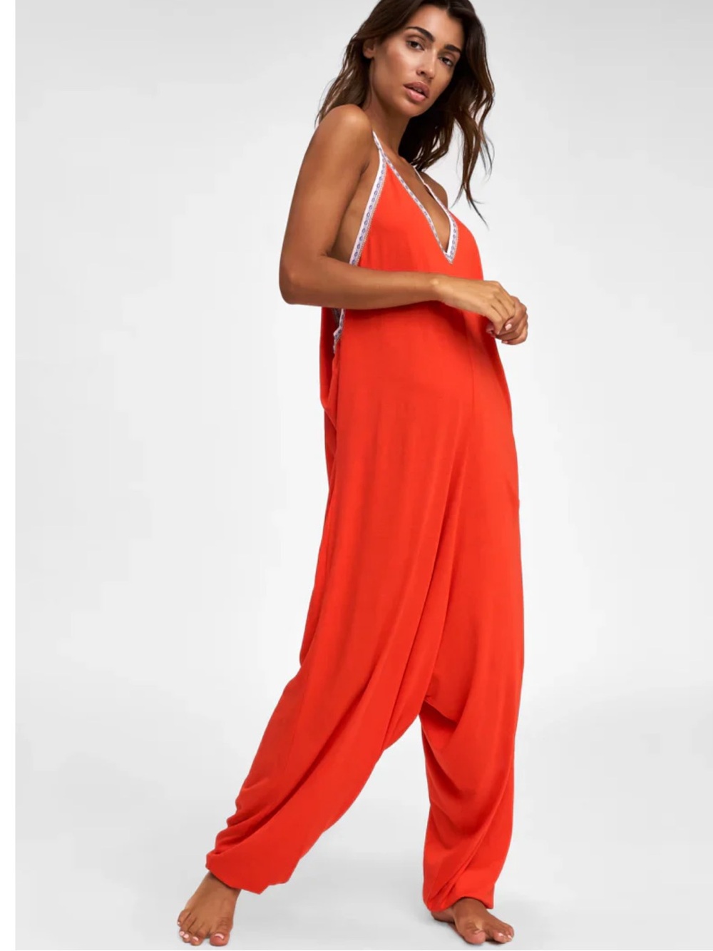 Pitusa Pima Inca Jumpsuit Harem Drop Crotch Boho Beach Size Petite =XXS/XS/Small